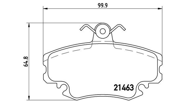 MAGNETI MARELLI Piduriklotsi komplekt,ketaspidur 363700468038